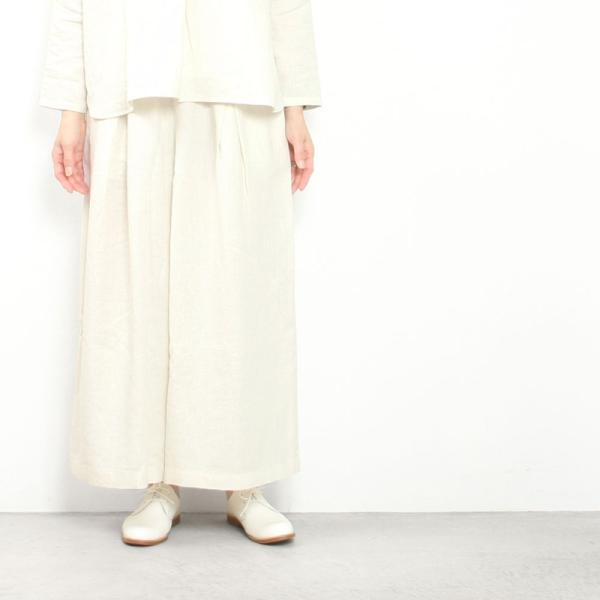 evam eva エヴァムエヴァ water linen culotte pants E253T018 evam eva（エヴァムエヴァ） water linen culotte pants E253T018