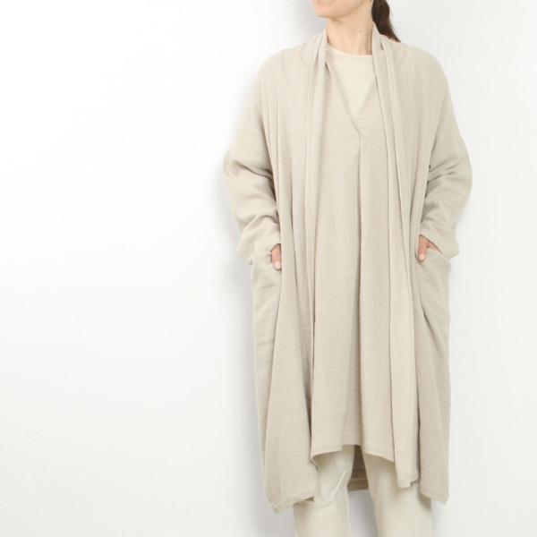 evam eva（エヴァムエヴァ） linen cotton robe E253T040 : MIDLAND