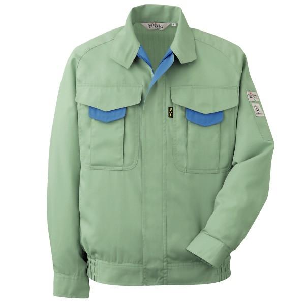 ミドリ安全 男子長袖ブルゾン RCS2196 上 グリーン メンズ 作業服 男性