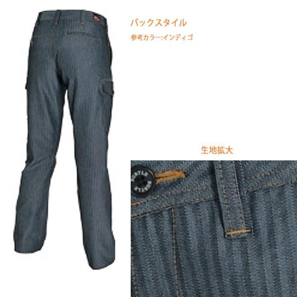 BURTLE バートル 作業服 女性用 秋冬 1509-45 制電 ヘリンボーン レディースカーゴパンツ インディゴ 作業着 1501シリーズ