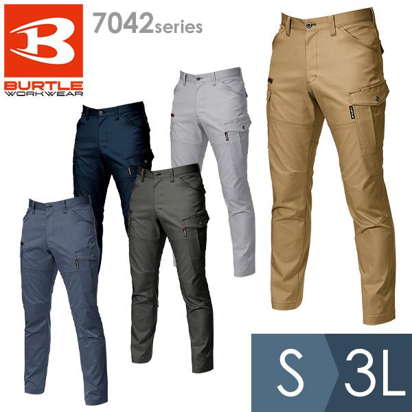 BURTLE 7042.59ワークパンツ 3L 作業服 バートル BURTLE カーゴパンツ 7042 S-3L 春夏