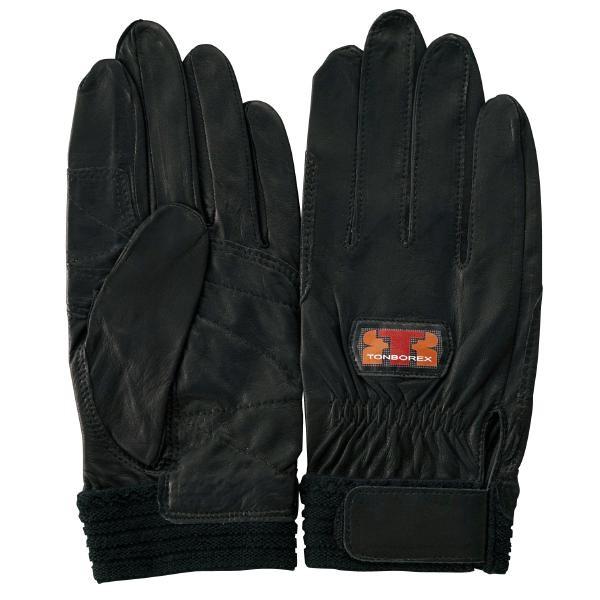 TONBOREX RS-941BK 4双 トンボレックス（TONBOREX） 羊革手袋 RS-941BK 薄手タイプ ブラック S