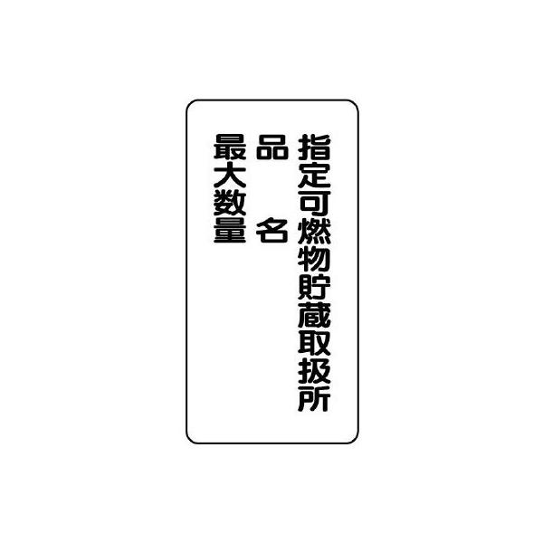 UNIT ユニット 危険物標識 830-33 指定可燃物貯蔵取扱所 品名