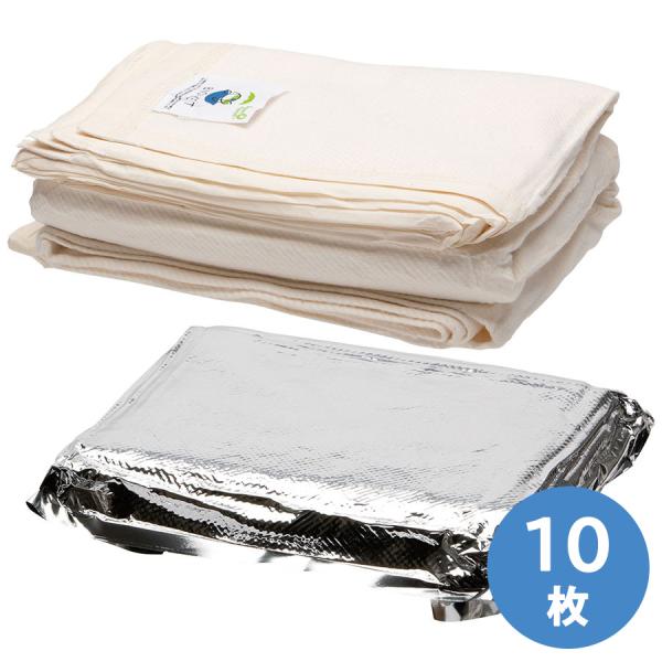 三共毛織 防災用品 バイオケット生分解性 真空パック毛布 64折