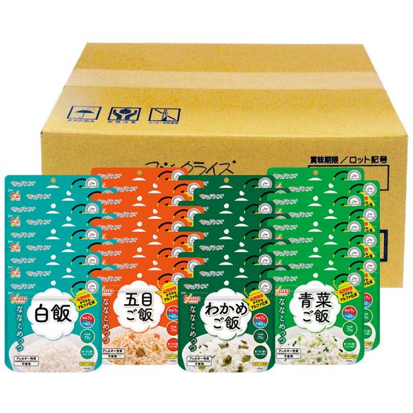 マジックライス サタケ 保存食 ななこめっつ 36食満足セットC 1セット