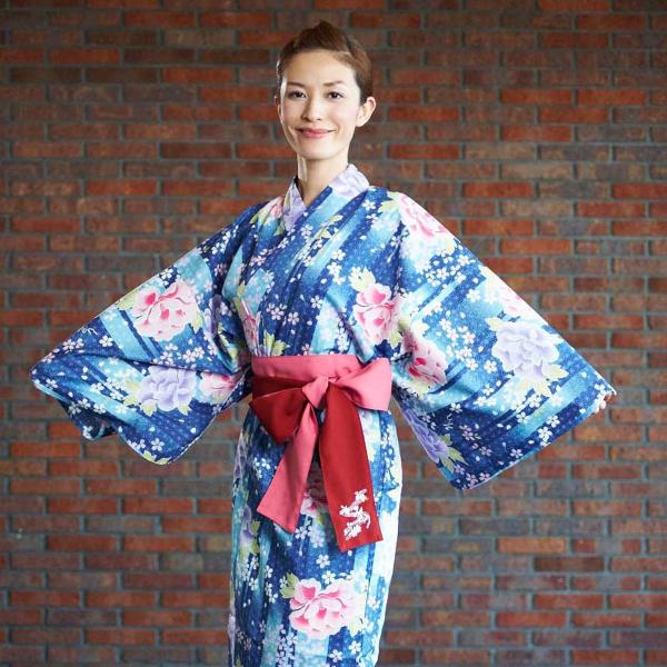 浴衣日本製旅館浴衣帯付浴衣セット女性婦人レディース着物和装部屋着ルームウェア 青牡丹 Buyee Buyee 提供一站式最全面最專業現地yahoo Japan拍賣代bid代拍代購服務