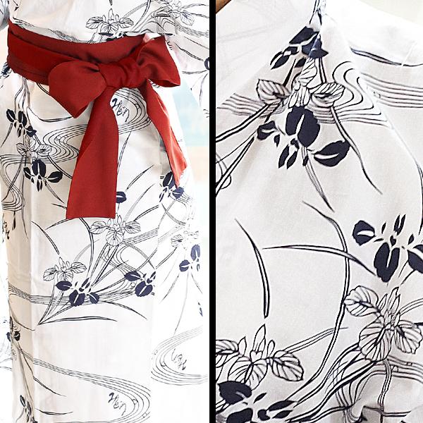 浴衣日本製旅館浴衣帯付浴衣セット女性婦人レディース着物和装部屋着ルームウェア 白菖蒲 Buyee 日本代购平台 产品购物网站大全 Buyee一站式代购