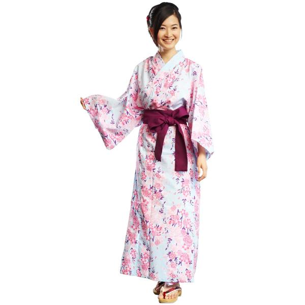 浴衣日本製旅館浴衣帯付浴衣セット女性婦人レディース着物和装部屋着ルームウェア 水色桜 Buyee Buyee 提供一站式最全面最專業現地yahoo Japan拍賣代bid代拍代購服務