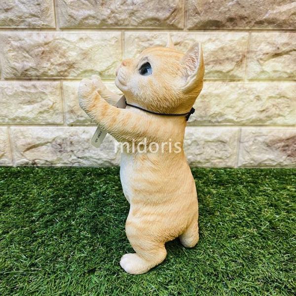 ベニーズキャット 窓の外を眺めてます 茶トラ白 子 猫 置物 可愛い リアルオブジェ 店内限界値引き中 セルフラッピング無料 インテリア 庭 子猫 仔猫 玄関先 かわいいネコ ガーデン 動物 雑貨