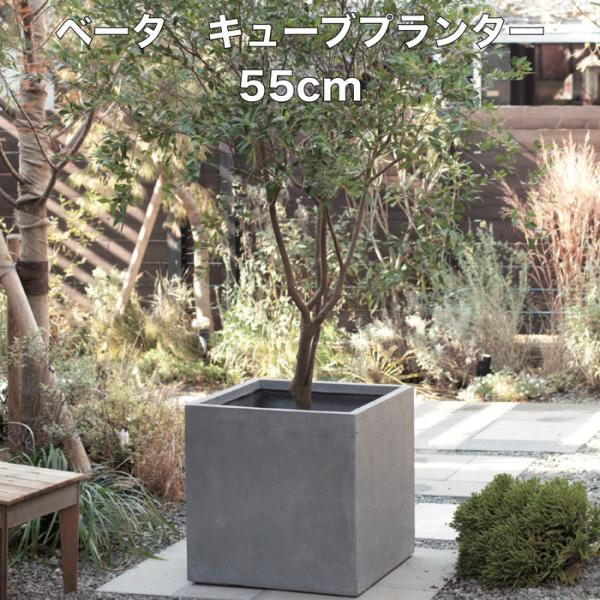 i＊特価セール！【 プランター 植木鉢 キューブ グレー ガーデニング 】 midoris_fm-002h55e