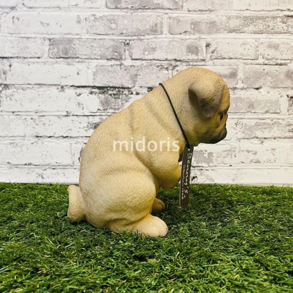 おじぎパグ 子 犬 置物 可愛い リアル アニマルオブジェ インテリア 雑貨 子犬 玄関先 庭 定価 動物 かわいいいぬ ガーデンオーナメント 仔犬
