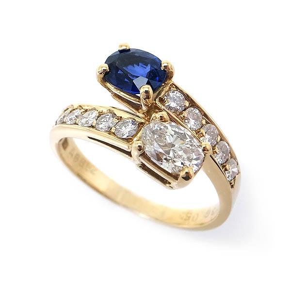 ダイヤモンド×アメジスト リング K18YG 2.28ct 7.3g