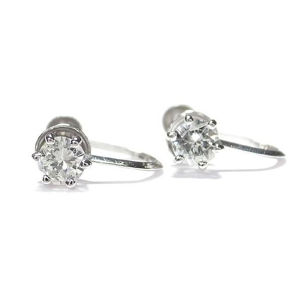 緑屋質屋】特選ジュエリー ダイヤモンドイヤリング 0.25ct 0.25ct 
