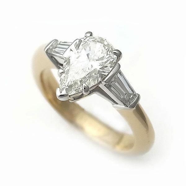 緑屋質屋】ティファニー ダイヤモンドリング ペアシェイプ