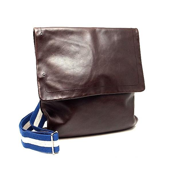 緑屋質屋】バリー ショルダーバッグ カーフ/ダークブラウン【中古  