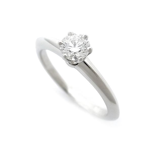 緑屋質屋】ティファニー ソリティア ダイヤ リング 0.29ct D VVS1 VG  