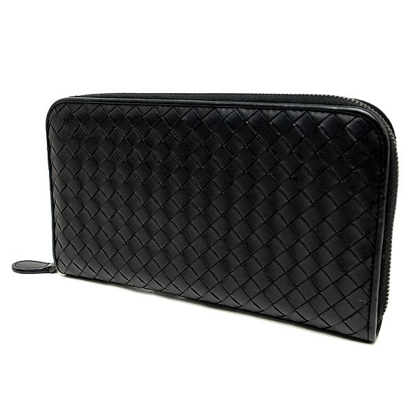 緑屋質屋】ボッテガヴェネタ 311263 ラウンドファスナー長財布 NERO