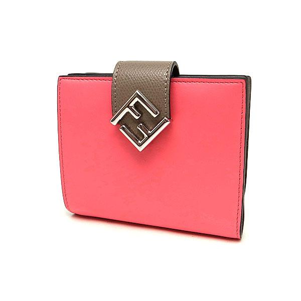 緑屋質屋】フェンディ 8M0386ALWAF1L2E FF ダイヤモンド 2つ折り財布  