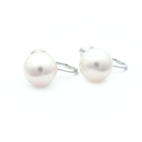 緑屋質屋】ミキモト パール イヤリング 8.5mm PE-1HU(PE-1U