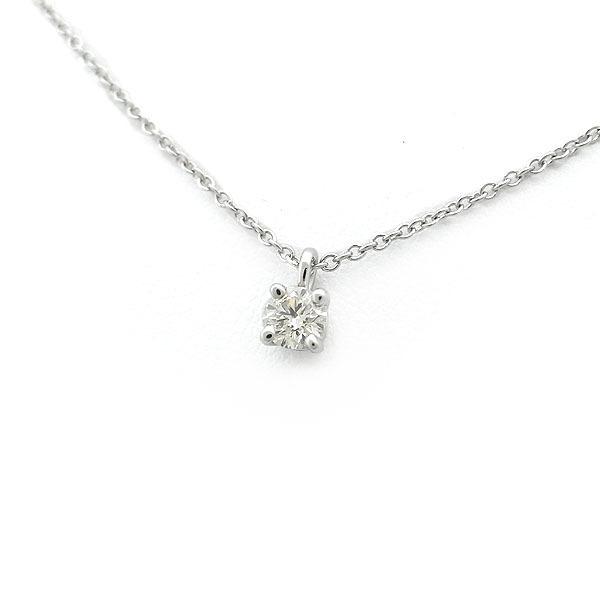 ティファニーソリティア ダイヤモンド0.17ct ネックレス