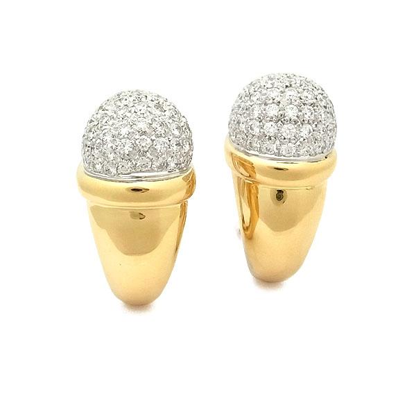 緑屋質屋】アントニーニ(ANTONINI) ダイヤモンド イヤリング 0.83ct  