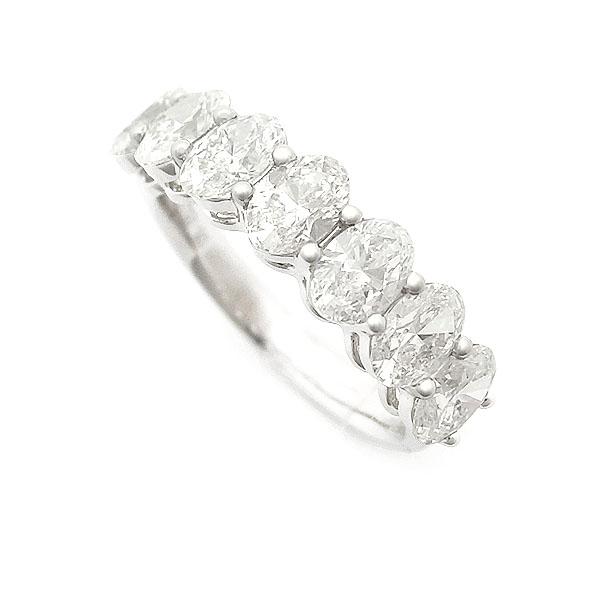 【美品】2.10ct　ダイヤモンド　ハーフエタニティ　リング　K18WG 2.10ct！K18WG 天然ダイヤモンド ハーフエタニティリング 【公式通販】