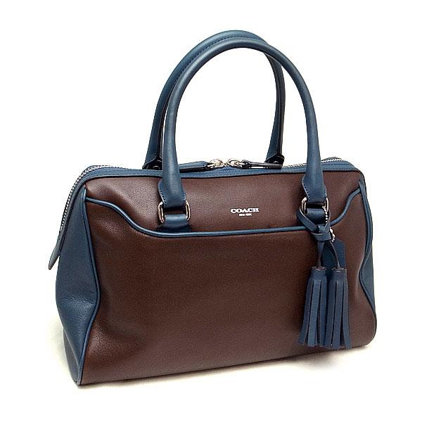 緑屋質屋】コーチ 25807 ハンドバッグ ブラウンxブルー【中古】 : 緑屋 