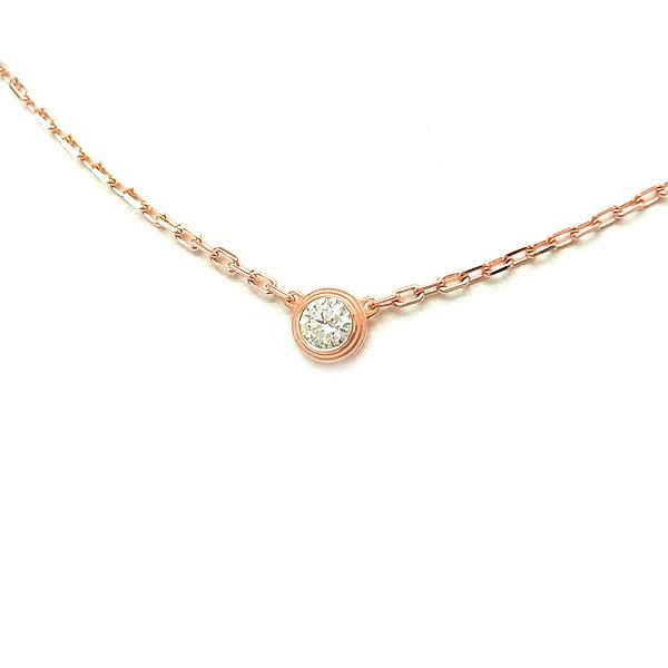Cartier ネックレス ディアマンレジェダムールネックレス CARTIER カルティエ ダムール ディアマン・レジェ XS 約0.04ct