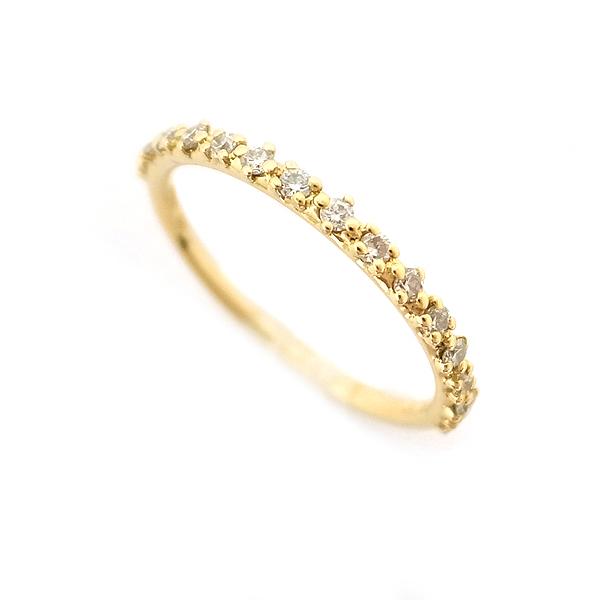 緑屋質屋】SHIHARA(シハラ) ハーフエタニティ リング 01 0.17ct 緑屋質屋】SHIHARA(シハラ) ハーフエタニティ リング 01 0.17ct