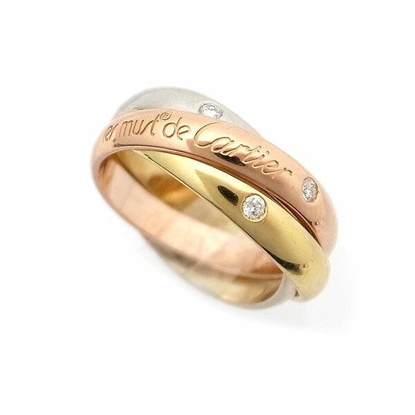 トリニティリングスリーカラークラシック Cartier カルティエ リング トリニティ クラシック 指輪 スリー