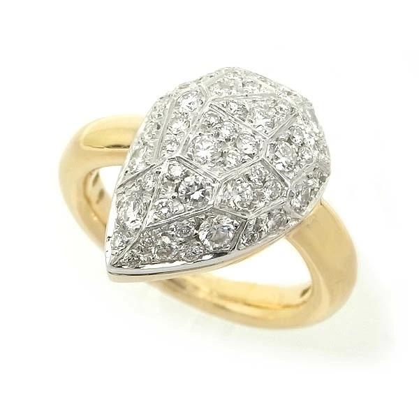 美品!ミキモトMIKIMOTOダイヤモンドパヴェリングK18WG指輪1ct超 緑屋質屋】ミキモト パヴェダイヤモンド リング MADE IN ITALY K18YG