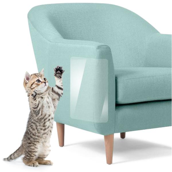 【薄くて柔らかなPVC製】 0.12ｍｍの薄さで曲げやすく柔軟性のあるPVC製なので、曲がった場所にも貼りやすく、汚れもすぐに拭き取れて、清潔にご利用いただけます。ソファー、ドア、ベッド、椅子の脚、壁など様々の場所に簡単に取付けられます。は...