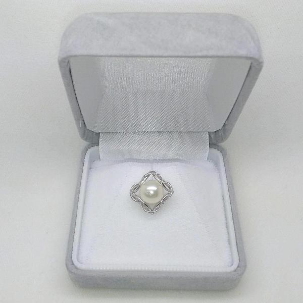 男女兼用 真珠のタイタック（8.0mm） タイピン ネクタイ止め 父の日