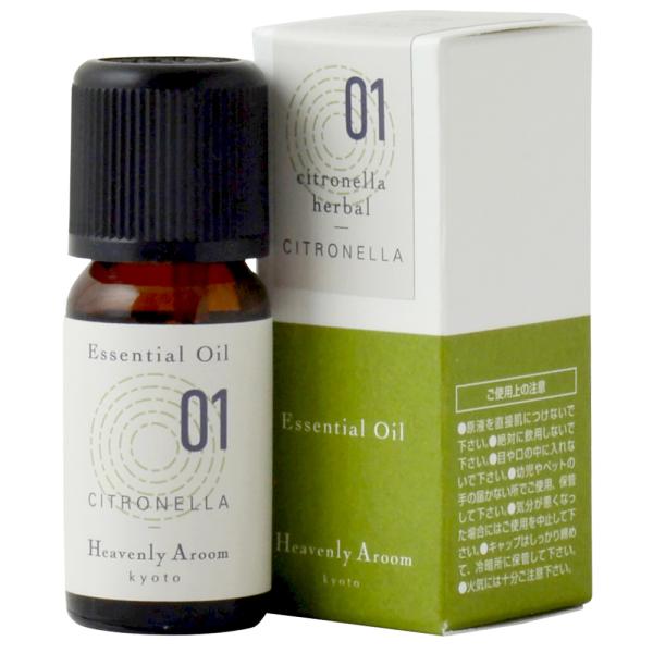 Heavenly Aroom �G�b�Z���V�����I�C�� CITRONELLA 01 �V�g���l���n�[�o�� 10ml