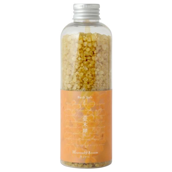 Heavenly Aroom バスソルト金木犀は、オーストラリアデボラ湖のオーガニックソルトと天然のクレイ、国産コメデンプンに人気の香りを配合したアロマバスソルトです。心地よい香りとともに、天然のソルトがお肌を引き締め、贅沢なバスタイムを演...