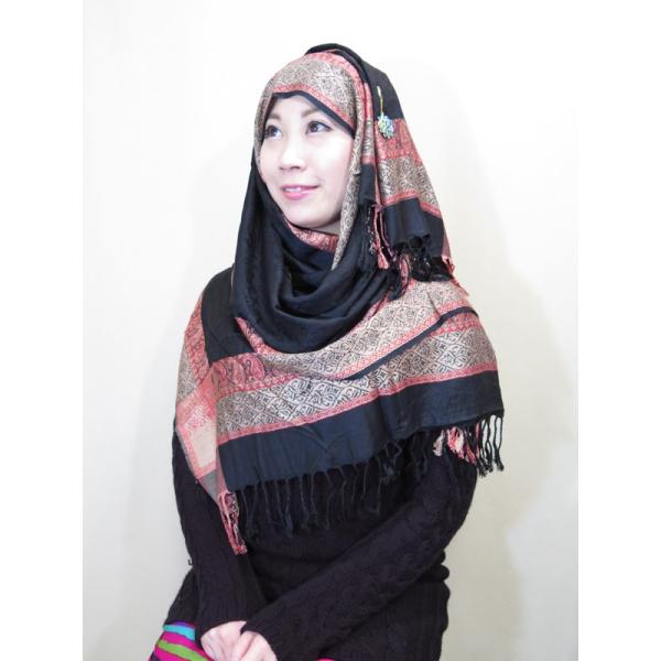 アラブ民族衣装 ヘジャブ ヒジャーブ 黒 ブルカ ニカブ ショール マフラー スカーフとしても使えるエレガントな厚手大判サイズ秋冬用ヒジャブ Hij145 Buyee Buyee Japanischer Proxy Service Kaufen Sie Aus Japan