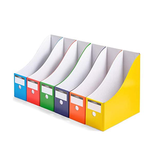 他サイト： Panavage ファイルボックス A4 紙 収納ボックス 小物入れ ファイルスタンド 6個組の商品画像