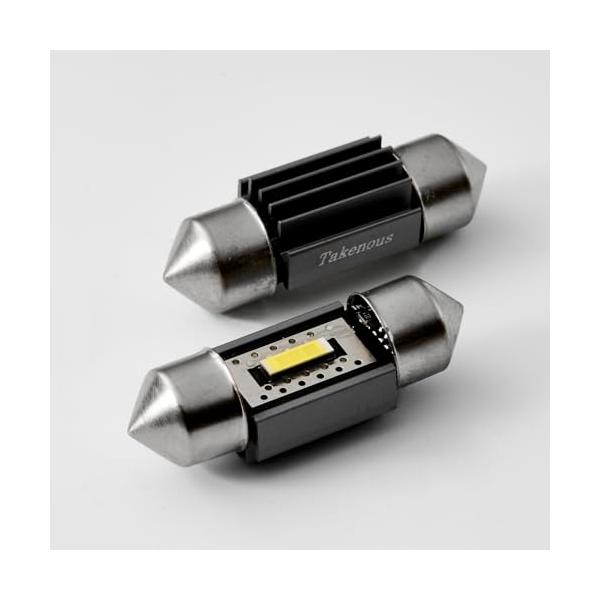 他サイト： Takenous 竹村商会 T10×31mm ルームランプ ハイエース 室内灯 車内灯 12v 24v led 2個セット ホワイト T10×3の商品画像