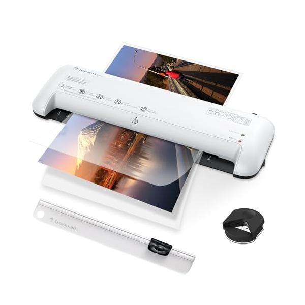 他サイト： ラミネーター A3/A4/B5/はがき/名刺サイズ対応 80/100μmフィルム対応 ウォームアップ時間34分 気泡なし 波打防止 簡単操作の商品画像