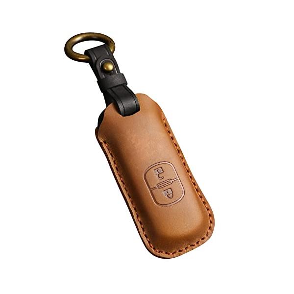 他サイト： YANMW 適合マツダ キーケース キーケーススマートキーケースキーホルダー革キーカバーフマツダCX5 CX4 CX3 CX7 CX8 CX9の商品画像