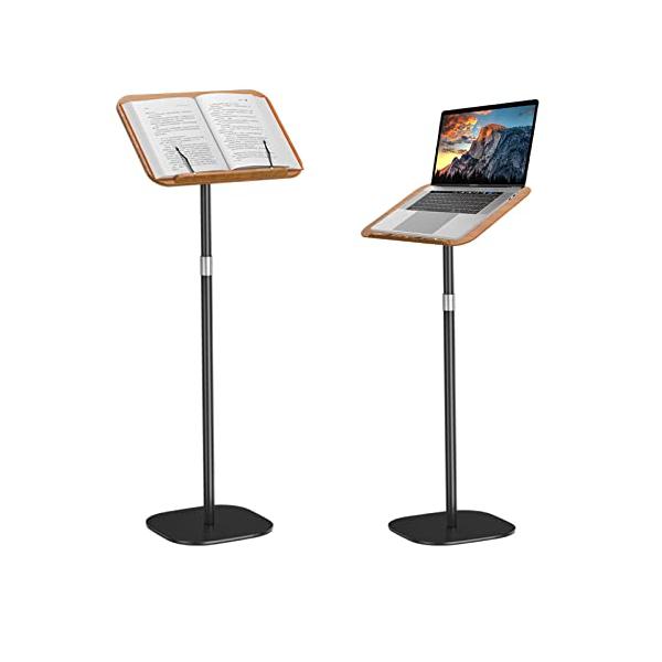 ブラック/高さ54cm~130cm/・Color:ブラックSize:高さ54cm~130cm・高品質素材ポールとベースは炭素鋼で作られており、防錆性があり、耐久性と安定性に優れています。 本棚パネルは高品質の木材で作られており、防湿、防カビ...