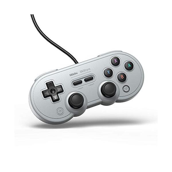 他サイト： 8bitdo SN30 Pro USBゲームパッド有線ゲームコントローラ用 Windows/Switch Gray バージョンの商品画像