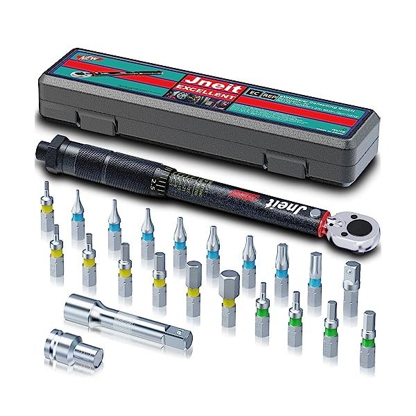 自転車用工具　１２点セット トルクレンチ付き トルクレンチ 自転車用 Jneit 差込角 9.5 mm 3/8 インチ 3~30 Nm