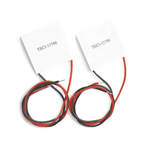 他サイト： WayinTop TEC112706 ペルチェ素子 半導体熱電 半導体冷却片 熱電冷却モジュール 40x40mm 2枚の商品画像