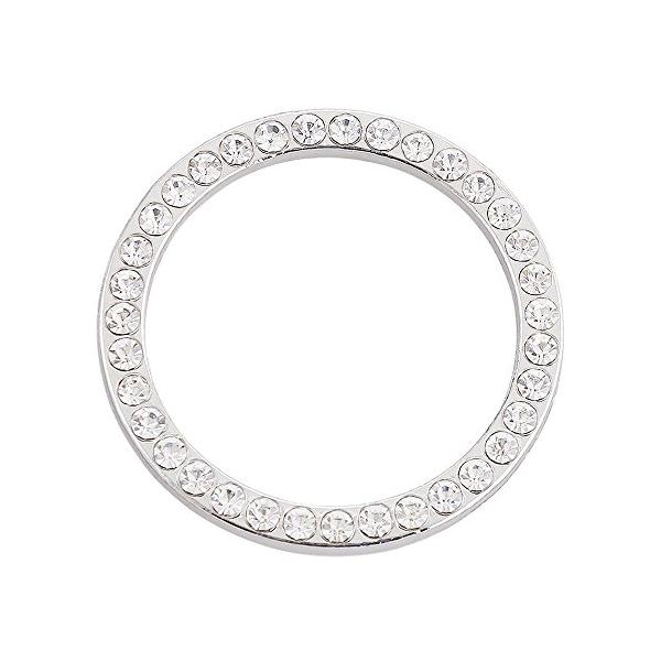 他サイト： エンジン スタートボタン リング ドレスアップ アクセサリー ラインストーン スワロフスキー調 装着 簡単 （ホワイト）の商品画像