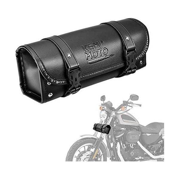 他サイト： バイク ツールバッグ 汎用 バイク フロントバッグ 工具入れ 小物入れ バイク用バッグ ツールポーチ ブラックの商品画像