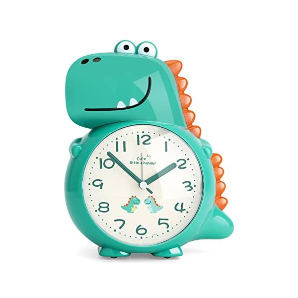 JYPS 恐竜 目覚まし時計 子供 卓上 置き時計 こども 男の子 女の子 小学生用 アラームクロック スヌーズ機能付き 静音秒針 バックライト  :tkf49effd7a7:みはるショップ 通販 