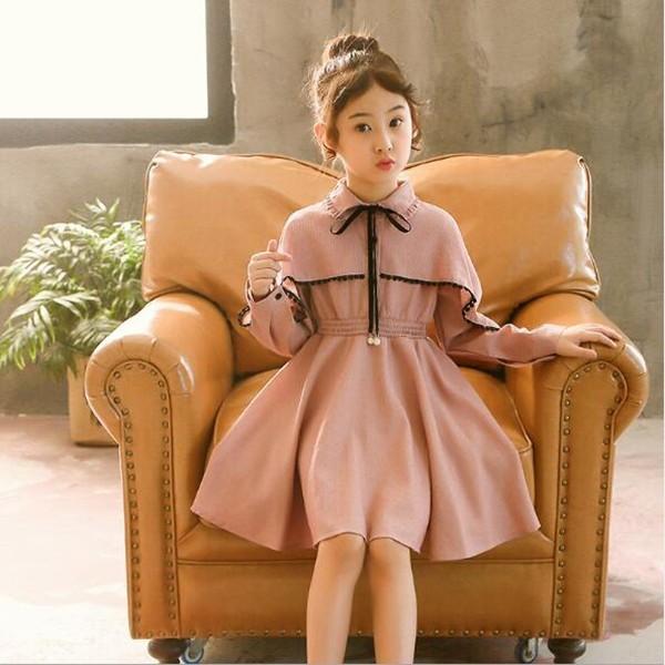 店内全品5000円以上で送料無料 キッズドレス ワンピース 女の子 ジュニア 子供服 長袖 リボン レース フリル 人気 春秋 可愛い 日常 Corkz ミニョンショップ 通販 Yahoo ショッピング