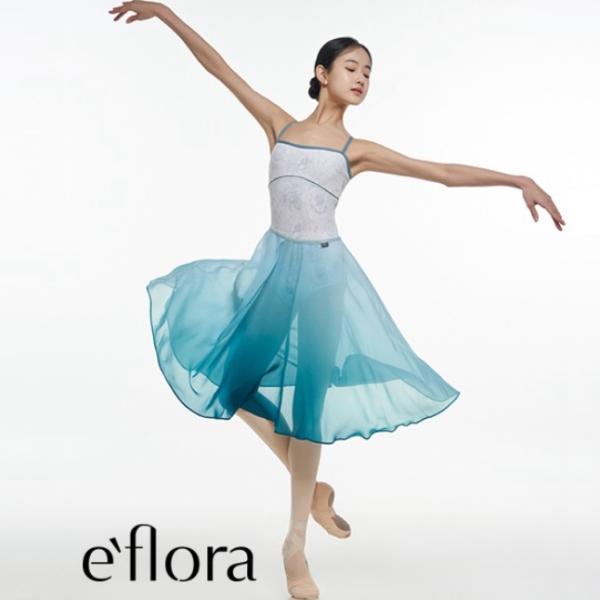 バレエ スカート 長め ロング プルオンスカート e`flora  イーフローラ