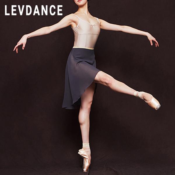 韓国Levdance 【新品未使用】バレエ リハーサルスカート midiブラック バレエ スカート 大人 ロング 長め LEVDANCE / レヴダンス 黒